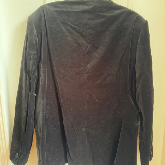 BANANA REPUBLIC BLACK NORTE VELVET TUXEDO SUIT JACKET 42R - Worn Once! - Picture 8 of 8